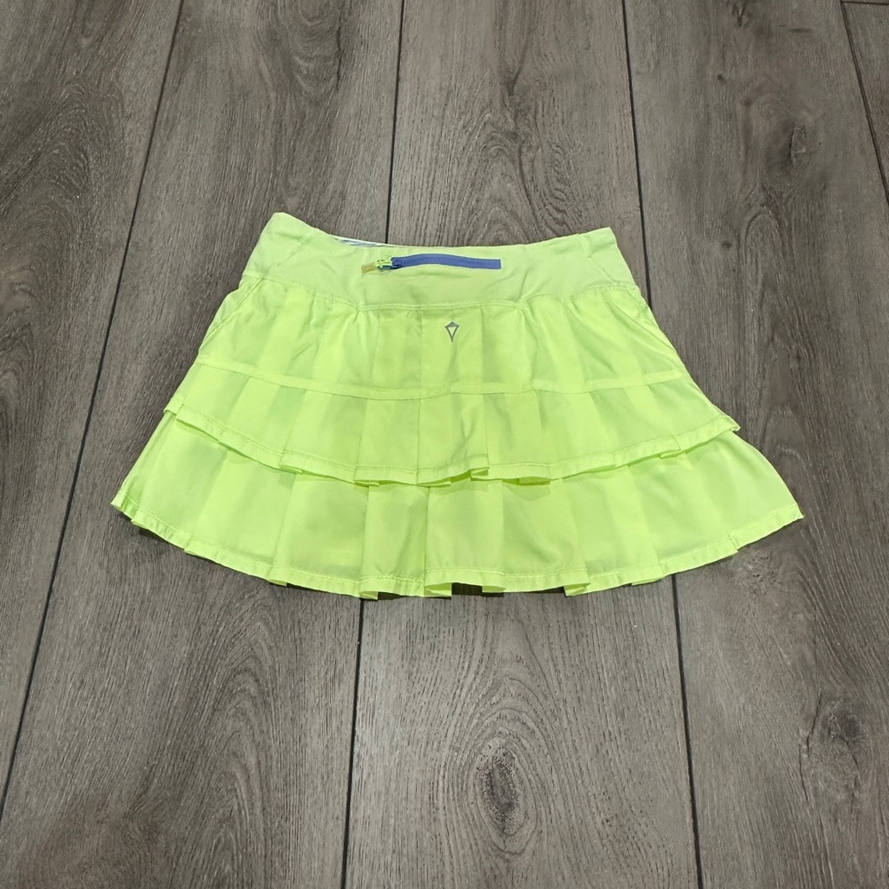 Neon yellow green tennis Skirt